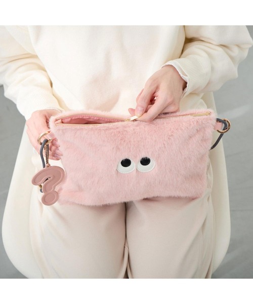 ROOTOTE(ルートート)の「ルートート / クリプティッド ウィズルー 2WAY A5収納ファーポーチ EU.ウィズルー.2way.モッフモ-A(ショルダーバッグ・レディース・ピンク/ブラック/イエロー/ネイビー/グレー/グリーン・FREE)」の19枚目の写真