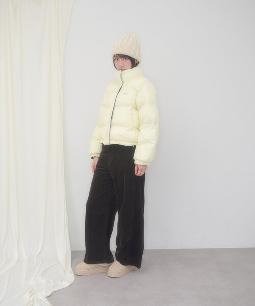 DISCOAT(ディスコート)の「【umm.】花柄リバーシブル中綿ブルソン(ブルゾン・レディース・ネイビー/オフホワイト・FREE)」の7枚目の写真