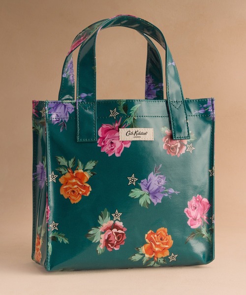 Cath Kidston(キャスキッドソン)の「スモール ブックバッグ Rainbow Rose(トートバッグ・レディース・グリーン・FREE)」の1枚目の写真