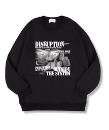 アウトサイドオーバーフィット特裏毛マンツーマンTシャツ4カラー