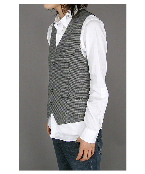 SHIPS（シップス）の「WOOL REVERSIBLE VEST（ベスト・メンズ・グレー/ネイビー・SMALL/MEDIUM/LARGE）」の8枚目の写真