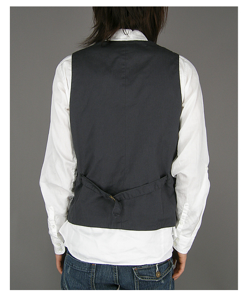 SHIPS（シップス）の「WOOL REVERSIBLE VEST（ベスト・メンズ・グレー/ネイビー・SMALL/MEDIUM/LARGE）」の9枚目の写真