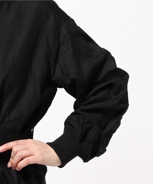 SLY（スライ）の「LINEN BELT BZ（ブルゾン・レディース・カーキ/ブラック/オフホワイト・FREE）」の9枚目の写真