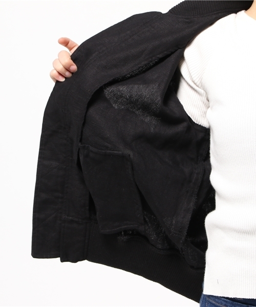 SLY（スライ）の「LINEN BELT BZ（ブルゾン・レディース・カーキ/ブラック/オフホワイト・FREE）」の11枚目の写真