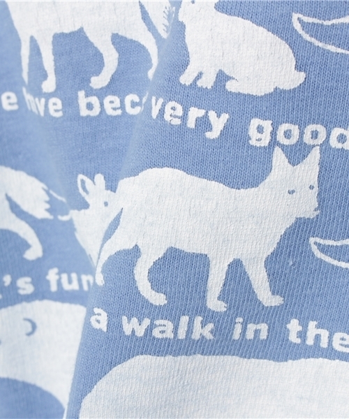 quoti use fith（クゥオティ　ユース　フィス）の「FOREST　半袖Tシャツ（Tシャツ/カットソー・キッズ・ホワイト/ブルー/チャコールグレー/カーキ・100/80/90/110）」の10枚目の写真