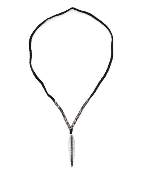 チャイハネ(チャイハネ)の「【チャイハネ】ボードMEN'Sネックレス(ネックレス・メンズ・ブラック/キナリ・FREE)」の6枚目の写真