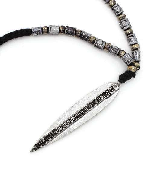 チャイハネ(チャイハネ)の「【チャイハネ】ボードMEN'Sネックレス(ネックレス・メンズ・ブラック/キナリ・FREE)」の8枚目の写真