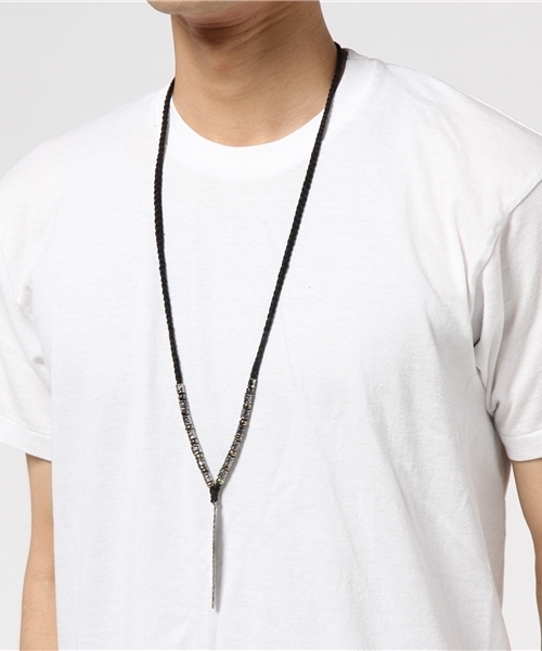 チャイハネ(チャイハネ)の「【チャイハネ】ボードMEN'Sネックレス(ネックレス・メンズ・ブラック/キナリ・FREE)」の10枚目の写真
