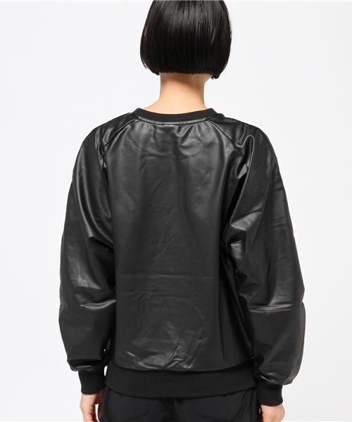 adidas（アディダス）の「オリジナルス スウェット [WHITENOIZE TREFOIL SWEATSHIRT]（スウェット・レディース・ブラック・MEDIUM/SMALL/XX-LARGE/LARGE/X-SMALL/XXX-LARGE）」の4枚目の写真