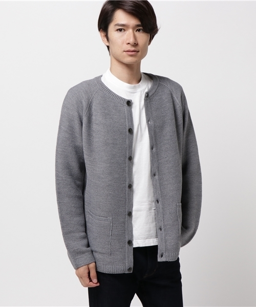 GLOSTER(グロスター)の「ホールガーメントガーター カーディガン(カーディガン/ボレロ・メンズ・ベージュ/グレー・M/L)」の5枚目の写真