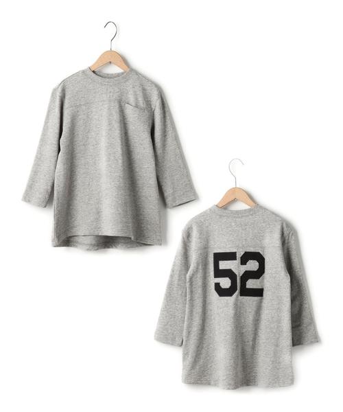 coen（コーエン）の「【coen kids】フットボールミニ裏毛ワンピース（ワンピース・キッズ・ダークグレー/ネイビー・110/130/140/100/120/150）」の2枚目の写真