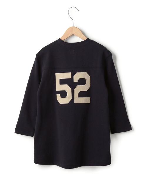 coen（コーエン）の「【coen kids】フットボールミニ裏毛ワンピース（ワンピース・キッズ・ダークグレー/ネイビー・110/130/140/100/120/150）」の3枚目の写真