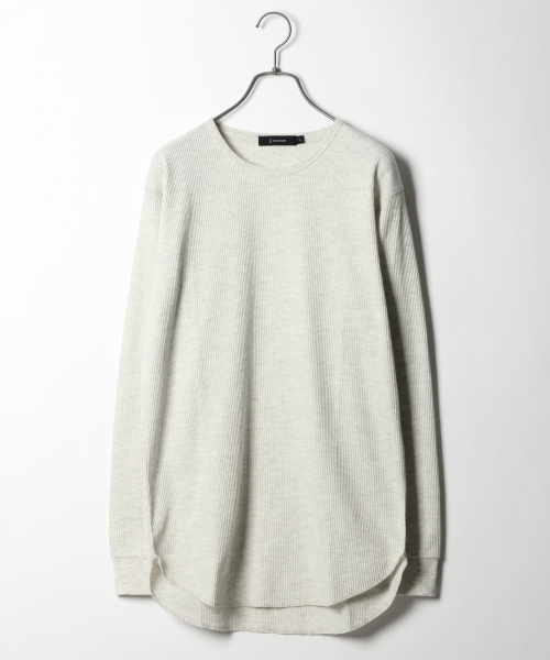 RAGEBLUE(レイジブルー)の「【抗菌防臭】ワッフルロングカットソー/748209(Tシャツ/カットソー・メンズ・オフホワイト/ホワイト/ブラック/ピンク系その他・SMALL/LARGE/MEDIUM)」の3枚目の写真