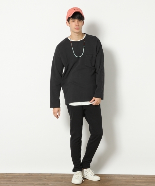 RAGEBLUE(レイジブルー)の「【抗菌防臭】ワッフルロングカットソー/748209(Tシャツ/カットソー・メンズ・オフホワイト/ホワイト/ブラック/ピンク系その他・SMALL/LARGE/MEDIUM)」の12枚目の写真