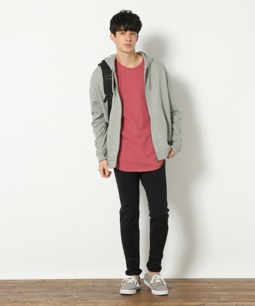 RAGEBLUE(レイジブルー)の「【抗菌防臭】ワッフルロングカットソー/748209(Tシャツ/カットソー・メンズ・オフホワイト/ホワイト/ブラック/ピンク系その他・SMALL/LARGE/MEDIUM)」の6枚目の写真