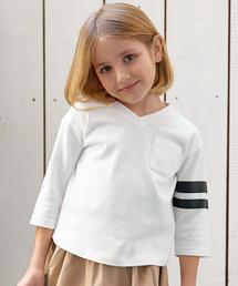 green label relaxing | 【KIDS】 Vネック ビッグ Tシャツ 7L◆(Tシャツ/カットソー)