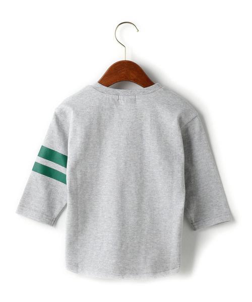 green label relaxing（グリーンレーベルリラクシング）の「【KIDS】 Vネック ビッグ Tシャツ 7L◆（Tシャツ/カットソー・キッズ・グレー/オフホワイト・135/125/105/115/95）」の10枚目の写真