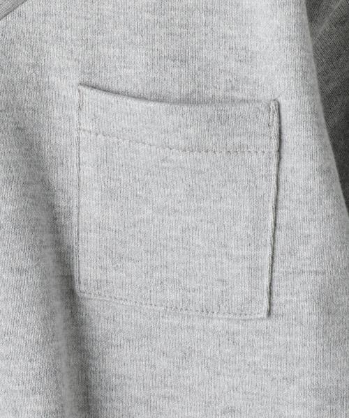 green label relaxing（グリーンレーベルリラクシング）の「【KIDS】 Vネック ビッグ Tシャツ 7L◆（Tシャツ/カットソー・キッズ・グレー/オフホワイト・135/125/105/115/95）」の4枚目の写真