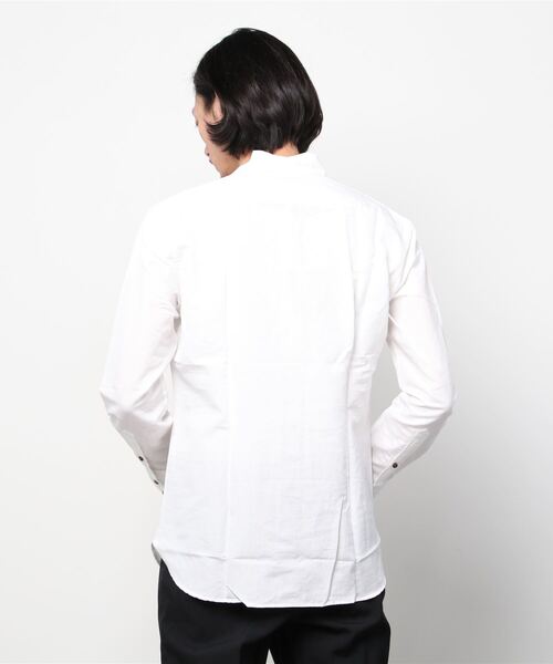 RECENCY OF MINE(リーセンシー オブ マイン)の「【Recency of Mine】フレンチリネンシャツ(シャツ/ブラウス・メンズ・オリーブ/ダークネイビー/ミント/ブルー/オフホワイト・46/50/48/44)」の11枚目の写真