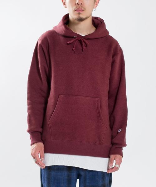 Champion（チャンピオン）の「Champion×SHIPS BLUESTORE: 別注 リバースウィーブ プルオーバーパーカー■（パーカー・メンズ・ライトグレー/ベージュ/ダークネイビー/ワインレッド・SMALL/MEDIUM/LARGE/X-LARGE）」の10枚目の写真