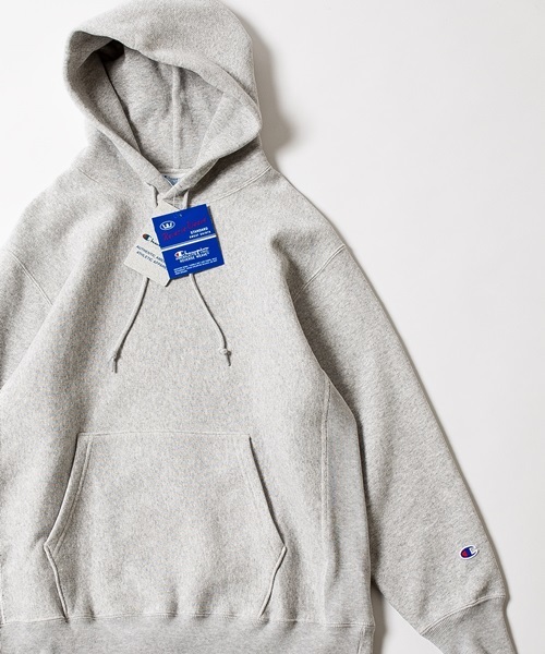 Champion（チャンピオン）の「Champion×SHIPS BLUESTORE: 別注 リバースウィーブ プルオーバーパーカー■（パーカー・メンズ・ライトグレー/ベージュ/ダークネイビー/ワインレッド・SMALL/MEDIUM/LARGE/X-LARGE）」の20枚目の写真