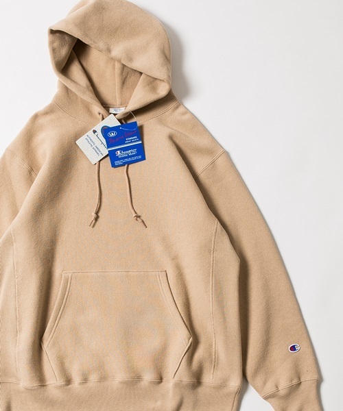 Champion（チャンピオン）の「Champion×SHIPS BLUESTORE: 別注 リバースウィーブ プルオーバーパーカー■（パーカー・メンズ・ライトグレー/ベージュ/ダークネイビー/ワインレッド・SMALL/MEDIUM/LARGE/X-LARGE）」の21枚目の写真