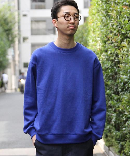 coen（コーエン）の「ビッグシルエットＴＣスウェットクルーネック（スウェット・メンズ・ブラック/コバルトブルー/イエロー/レッド・MEDIUM/SMALL/LARGE）」の3枚目の写真
