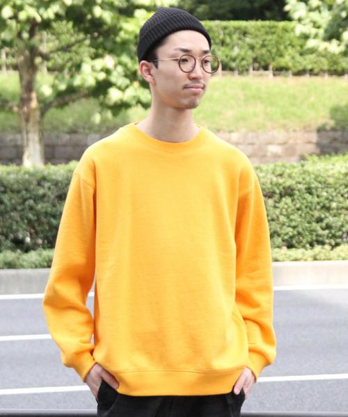 coen（コーエン）の「ビッグシルエットＴＣスウェットクルーネック（スウェット・メンズ・ブラック/コバルトブルー/イエロー/レッド・MEDIUM/SMALL/LARGE）」の4枚目の写真