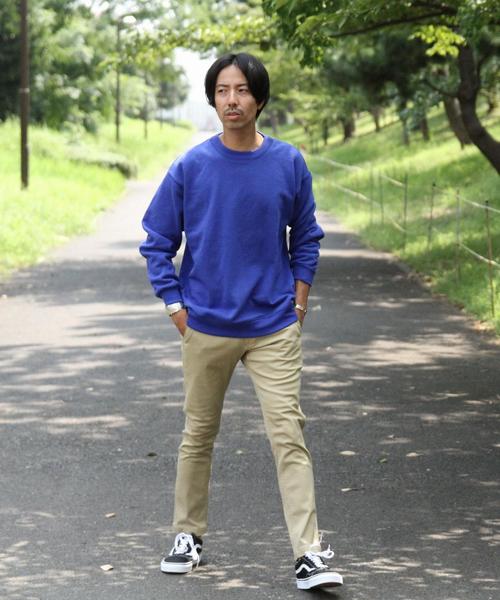 coen（コーエン）の「ビッグシルエットＴＣスウェットクルーネック（スウェット・メンズ・ブラック/コバルトブルー/イエロー/レッド・MEDIUM/SMALL/LARGE）」の8枚目の写真