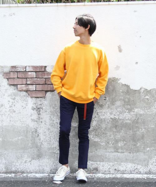 coen（コーエン）の「ビッグシルエットＴＣスウェットクルーネック（スウェット・メンズ・ブラック/コバルトブルー/イエロー/レッド・MEDIUM/SMALL/LARGE）」の9枚目の写真