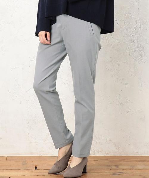 green label relaxing（グリーンレーベルリラクシング）の「KC Wライク FREE-LITCH スティックパンツ ◆（その他パンツ・レディース・ライトブルー/ブラック/モカ・40/38/36）」の3枚目の写真