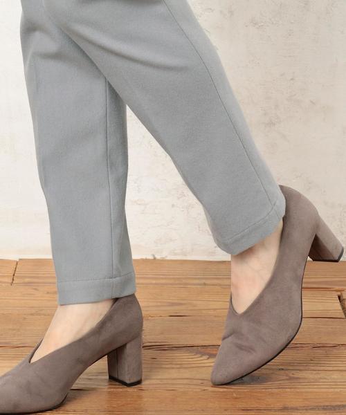 green label relaxing（グリーンレーベルリラクシング）の「KC Wライク FREE-LITCH スティックパンツ ◆（その他パンツ・レディース・ライトブルー/ブラック/モカ・40/38/36）」の11枚目の写真