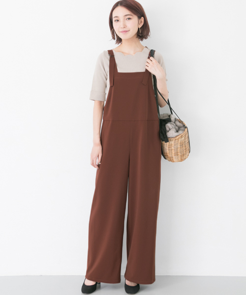 URBAN RESEARCH（アーバンリサーチ）の「ストレッチツイルサロペット（サロペット/オーバーオール・レディース・ブラック/ブラウン系その他・FREE）」の15枚目の写真