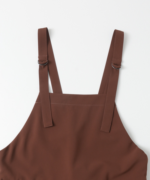 URBAN RESEARCH（アーバンリサーチ）の「ストレッチツイルサロペット（サロペット/オーバーオール・レディース・ブラック/ブラウン系その他・FREE）」の9枚目の写真