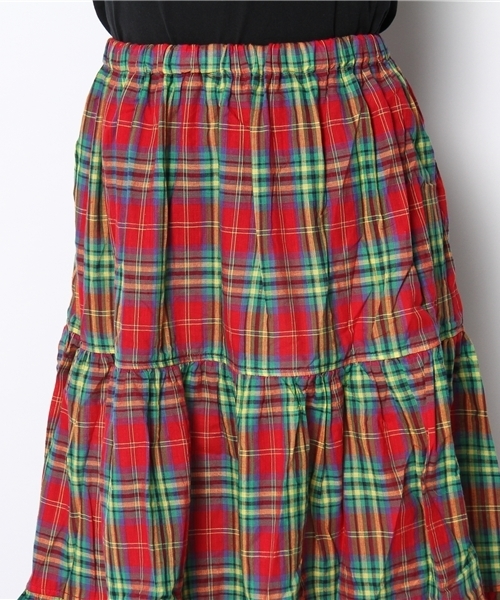 BEAMS BOY（ビームスボーイ）の「○O.MAD 3段ｻｰｷｭﾗｰ*（スカート・レディース・レッド/イエロー/グリーン/サックスブルー/ブルー/インディゴブルー/ネイビー・ONE SIZE）」の15枚目の写真