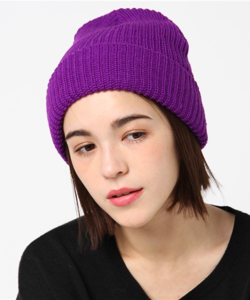 JABURO（ジャブロー）の「JABURO アゼニットキャップ ACRYL AZE WATCH（ニットキャップ/ビーニー・レディース・ブラック/ベージュ/パープル/ネイビー/レッド/オフホワイト/オリーブ/ピンク/オレンジ/ライトグリーン/マスタード/ラベンダー/オリーブドラブ/ブルー系その他/ライトパープル/ピンク系その他/ロイヤルブルー/ワイン・FREE）」の12枚目の写真