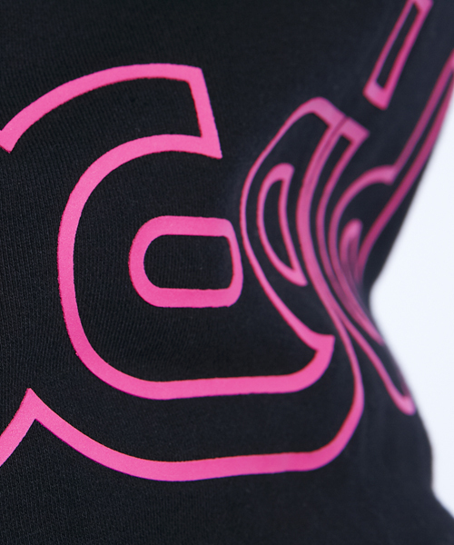 X-girl（エックスガール）の「SWEAT DOUBLE HOODIE（パーカー・レディース・ブラック/アッシュグレー/グリーン/ネイビー/パープル/ピンク/レッド・1/2）」の20枚目の写真