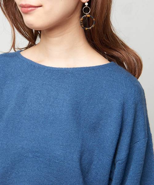 natural couture（ナチュラルクチュール）の「ふわふわ袖シャギーニット（ニット/セーター・レディース・ベージュ/ブルー/アイボリー/ボルドー・FREE）」の13枚目の写真