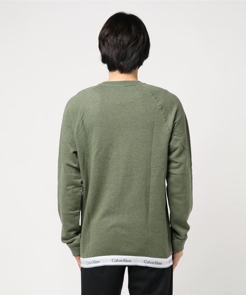 Calvin Klein Underwear（カルバンクラインアンダーウェア）の「MODERN COTTON STRETCH LOUNGE ロングスリーブスウェットシャツ（スウェット・メンズ・ネイビー/チャコールグレー/グレー・S/M/L/XL）」の4枚目の写真