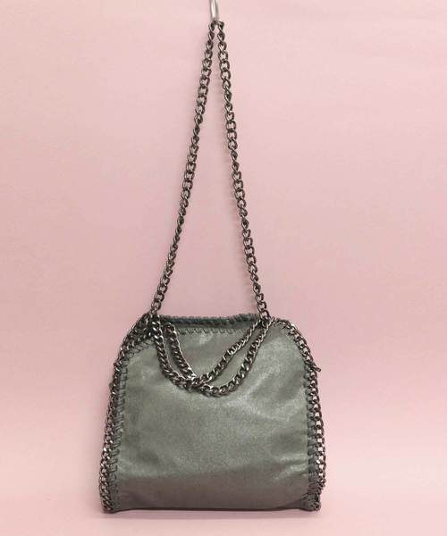 florist（フローリスト）の「ポーチ付き2WAYチェーンショルダーバック＆ハンドバック（ハンドバッグ・レディース・ネイビー/グレー/シルバー/ベージュ/ゴールド/ブラック・FREE）」の20枚目の写真