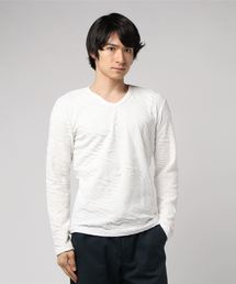 VENCEEXCHANGE | フクレジャガード切り替え長袖Tシャツ(Tシャツ/カットソー)