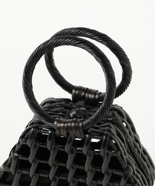 新品 ビームス かごバッグ 黒 ARANAZ