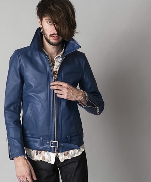 NO ID.（ノーアイディ）の「mj6128-ｶｳﾚｻﾞｰｾﾐｱﾆﾘﾝｼﾝｸﾞﾙﾗｲﾀﾞｰｽJKT