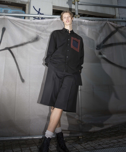 liberum（リベルム）の「【liberum】スクエアポケットシャツ（シャツ/ブラウス・メンズ・ブラック/サックスブルー・1/2）」の14枚目の写真