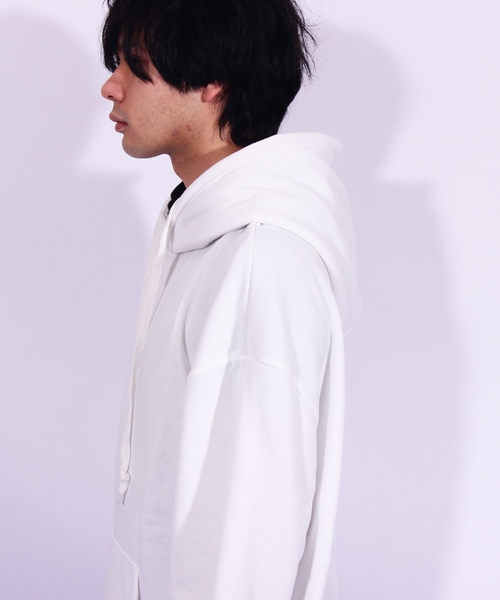 ８(eight)（エイト）の「ビッグパーカー プルオーバー（パーカー・メンズ・ホワイト/ブラック/ネイビー/グレー/レッド・FREE）」の8枚目の写真