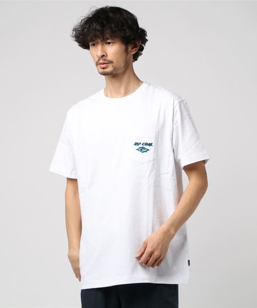 rip curl(リップカール)の「半袖Tシャツ RIPCURL T01-307(Tシャツ/カットソー・メンズ・ホワイト/チャコール・M/L/XL)」の2枚目の写真