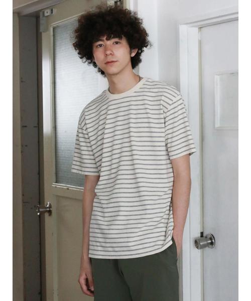 CRAFT STANDARD BOUTIQUE(クラフトスタンダードブティック)の「衿リブクルーネックリブカットプルオーバー2○(Tシャツ/カットソー・メンズ・グレー系その他/グレー系その他2/ホワイト系その他4/ブルー系その他2/グレー系その他4・LL/M/L)」の20枚目の写真