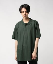 【Bl】ビッグシルエットロゴ刺繍ポロシャツ 半袖