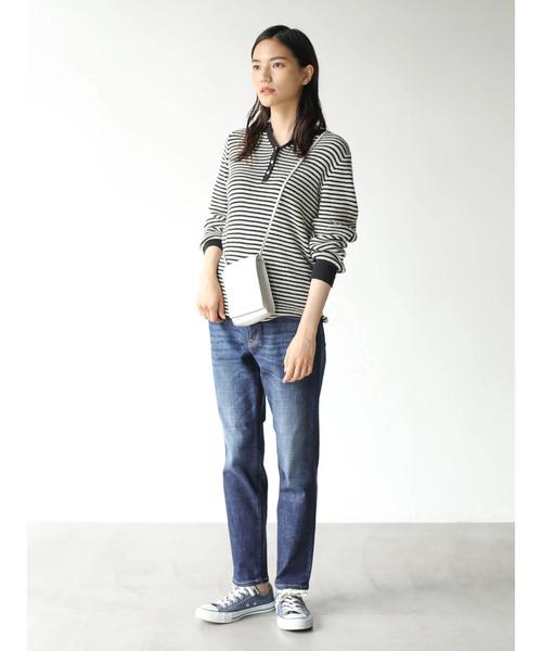 AMERICAN HOLIC（アメリカンホリック）の「テーパードデニムパンツ＊（デニムパンツ・レディース・インディゴブルー/ワンウォッシュ・S/M/L/XS/XXS）」の20枚目の写真