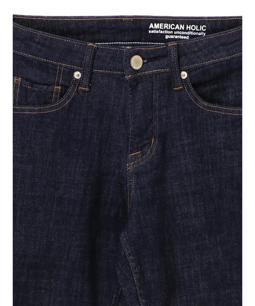 AMERICAN HOLIC（アメリカンホリック）の「テーパードデニムパンツ＊（デニムパンツ・レディース・インディゴブルー/ワンウォッシュ・S/M/L/XS/XXS）」の4枚目の写真